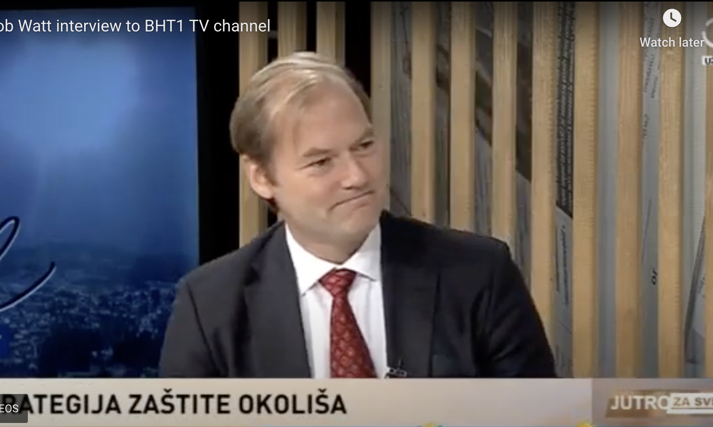 SEIs Robert Watt interviewed in Bosnian TV