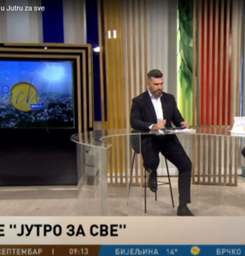 Bernardas Padegimas interviewed in Bosnian TV